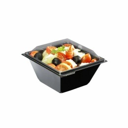 Boite à salade FRESHIPACK noire 500 ml avec couvercle  - par 30