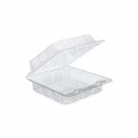 Barquette plastique transparente Patipack à couvercle 27,2 x 26,3 x 8,1 cm - par 160