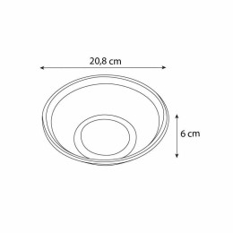 Saladier rond en pulpe 1000 ml - par 75