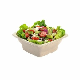 Saladier carré en bagasse 1000 ml - par 75
