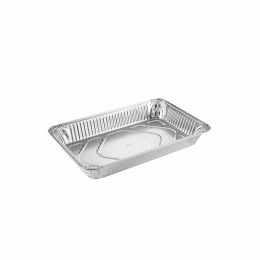 Olymajy Plat en Aluminium Jetable, Plateau en Aluminium Jetable, 25 Grands  Plateaux de Papier daluminium de pièces avec Le Couvercle, contenants de  Nourriture de Papier daluminium de 850 ML : : Cuisine