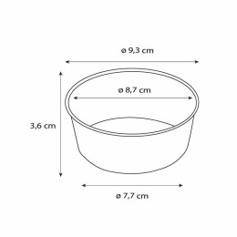 Ramequin aluminium rond 176 ml (RA 176) - par 100