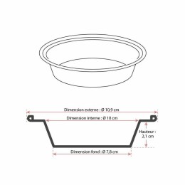 Tourtière aluminium 145 ml (TO 109) - par 100