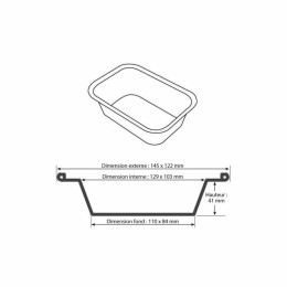 Barquette aluminium 450 ml (BA500) - par 100