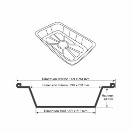 Plat aluminium 2400 ml (PG 2400) - par 100