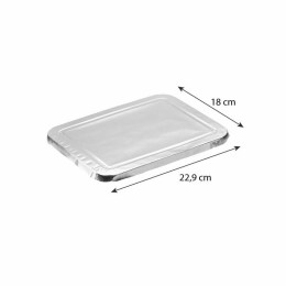 Couvercle pour barquette aluminium 2 compartiments 725 ml - par 1000
