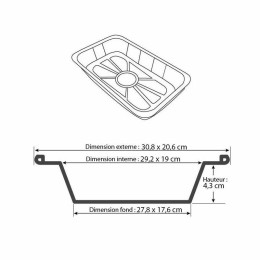 Plat aluminium refermable 2250 ml - par 50