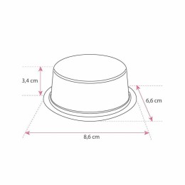 Moule aspic ovale pour oeuf en gelée plastique transparent - par 100