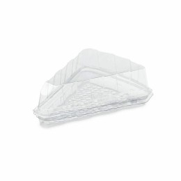 Part de tarte triangle transparente PATIPACK avec couvercle - par 540
