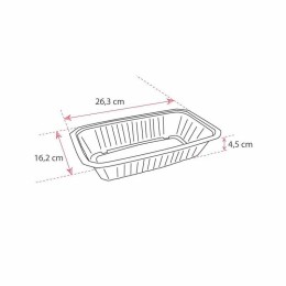 Barquette plastique scellable blanche GASTROPACK 1250 ml - par 400