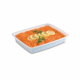 Barquette plastique scellable blanche GASTROPACK 4200 ml - par 140