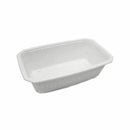 Barquette plastique scellable blanche GASTROPACK 2000 ml - par 320