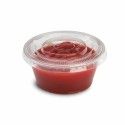 Pot à sauce plastique transparent Delipack 100 ml - par 100