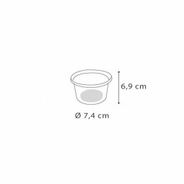 Pot à sauce plastique transparent Delipack 150 ml - par 1000