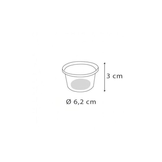 Pot à sauce plastique 60 ml DELIPACK - par 100