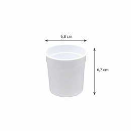 Pot à crème blanc de 125 ml - par 1296