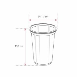 Pot plastique transparent Tusipack 1000 ml - par 50