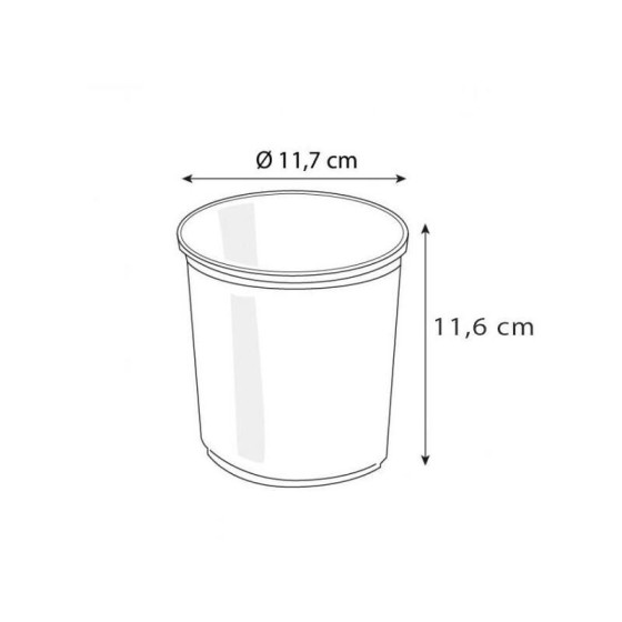 Pot plastique 750 ml TUSIPACK - par 50