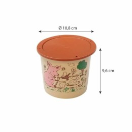 Pot plastique "rillettes maison" avec couvercle 500 ml - par 250