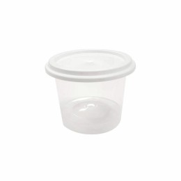 Pot plastique PP transparent avec couvercle 125 ml - par 250