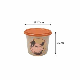 Pot plastique avec couvercle "Rillettes de porc" 125 ml - par 250