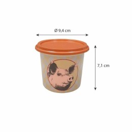 Pot plastique avec couvercle "Rillettes de porc" 250 ml - par 250