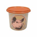 Pot plastique avec couvercle "Rillettes de porc" 500 ml - par 250