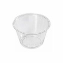 Pot à sauce plastique transparent avec couvercle 266 ml - par 50