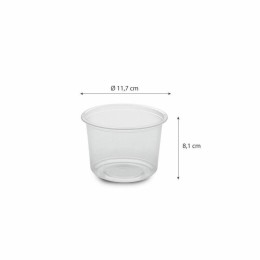 Pot plastique rond 500 ml TUSIPACK - par 500