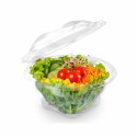 Bol salade plastique Sekipack à couvercle déchirable 750 ml - par 200