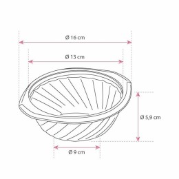 Bol scellable et micro-ondable 550 ml noir - par 600