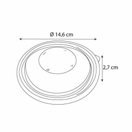 Couvercle transparent pour bol scellable 550 ml - par 600