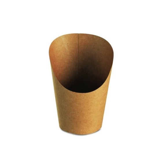 Pot à wrap en carton brun 8,4 x 6 x 12 cm - par 50