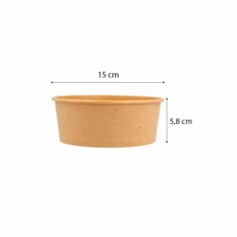 Bol salade kraft brun 750 ml - par 50