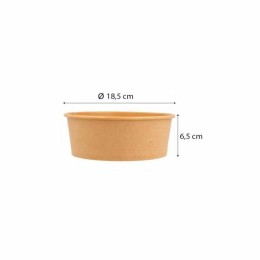 Bol salade kraft brun 1300 ml - par 50