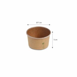 Petit pot kraft 150 ml avec revêtement PLA - par 1000