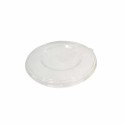 Couvercle plastique transparent pour saladier rond bagasse 600 ml - par 125
