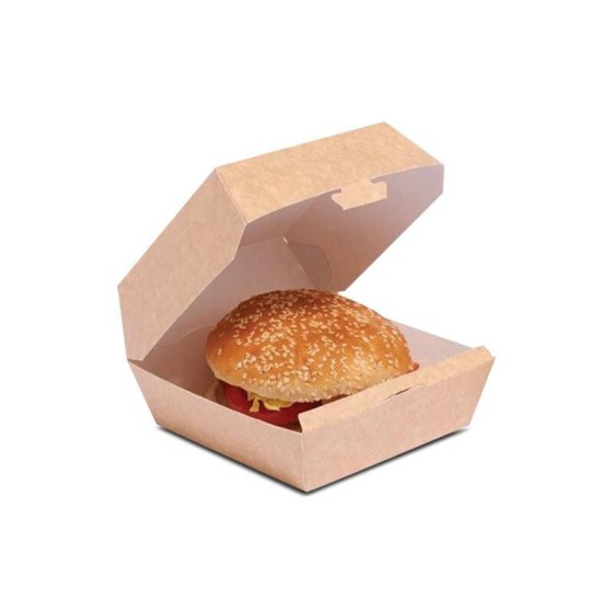 Grande boîte hamburger kraft brun - par 400