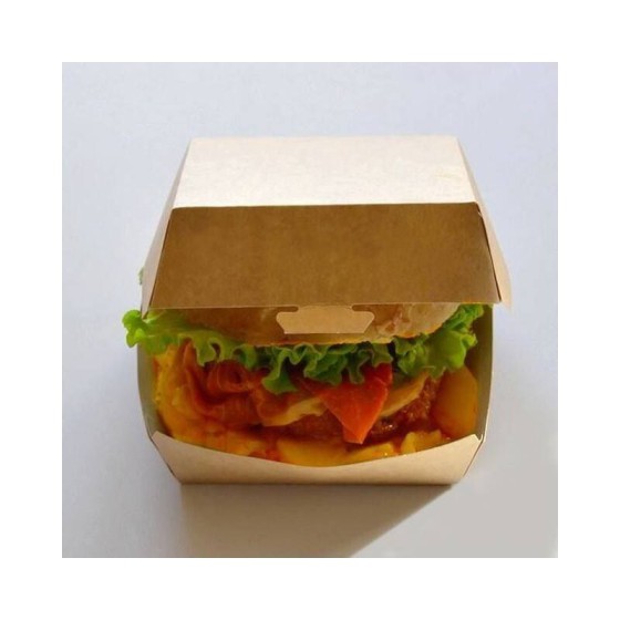 Grande boîte hamburger kraft brun - par 400