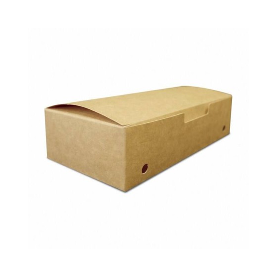 Boîte refermable kraft brun ingraissable 20 x 10 x 5 cm - par 375