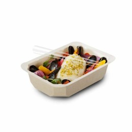 Barquette scellable carton kraft naturel 750 ml - par 65