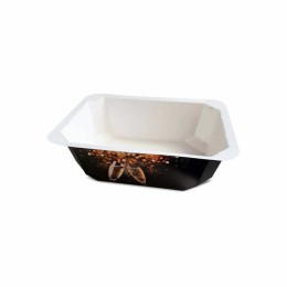 Barquette scellable carton kraft noir "Noël" 750 ml - par 65