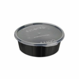 Boîte Carty ronde noire 300 ml - par 225