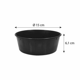 Boîte ronde plastique noire 750 ml - par 125