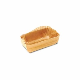 Moule de cuisson bois Juliette avec caissette papier 750 ml 17,6 x 11,4 x  5,9 cm - 20 unités