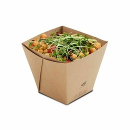 Barquette viking kraft brun biodégradable 820 ml - par 300