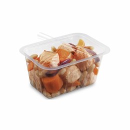 Barquette plastique transparente scellable Alphacel 500 ml - par 100
