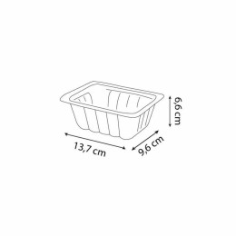Barquette plastique transparente scellable Alphacel 500 ml - par 100