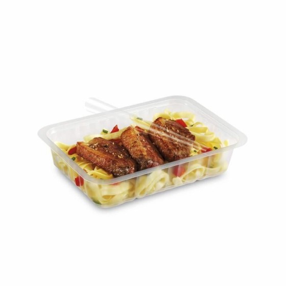 Barquette plastique transparente scellable Alphacel 750 ml - par 100 Barquette plastique transparente scellable Alphacel 750 ml - par 100