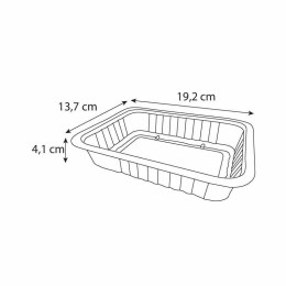 Barquette plastique transparente scellable Alphacel 750 ml - par 100